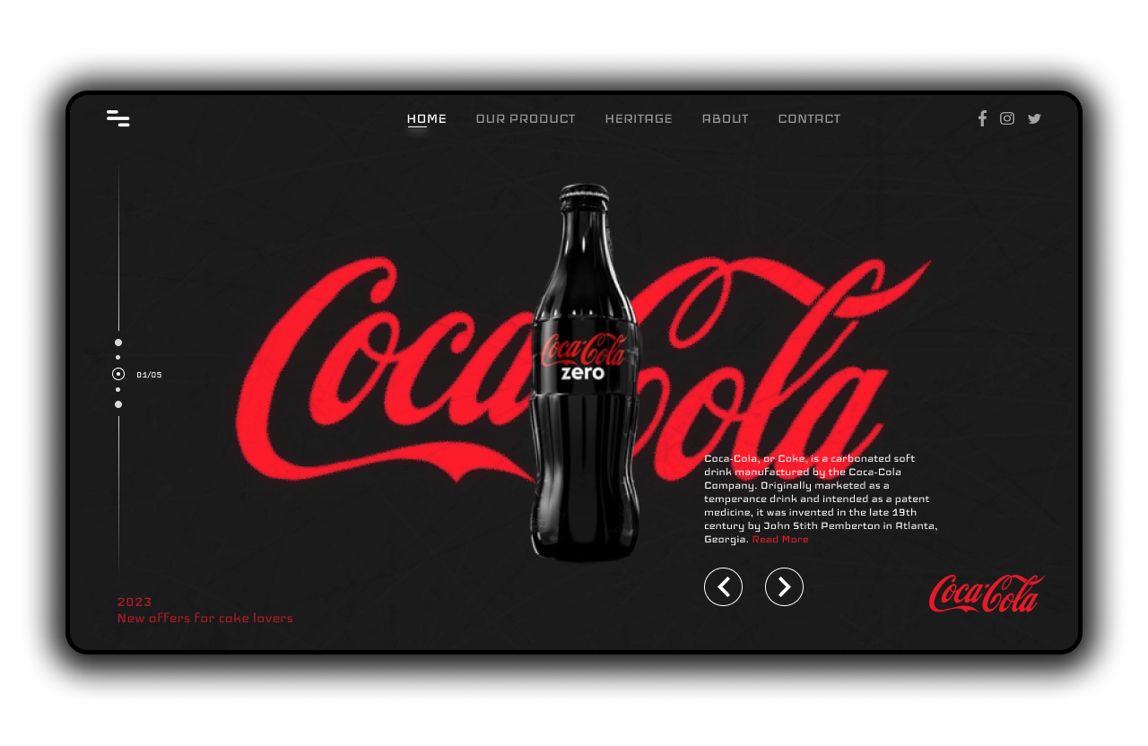 COCA-COLA Creative Website by Genesis Consultancy firm on Dribbble