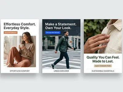 Effortless Style,Minimal Fashion Landing Exploration. card design clean layout ecommerce design fashion website figma design landing page minimal design modern ui product design ui design ux design web design webflow website inspiration