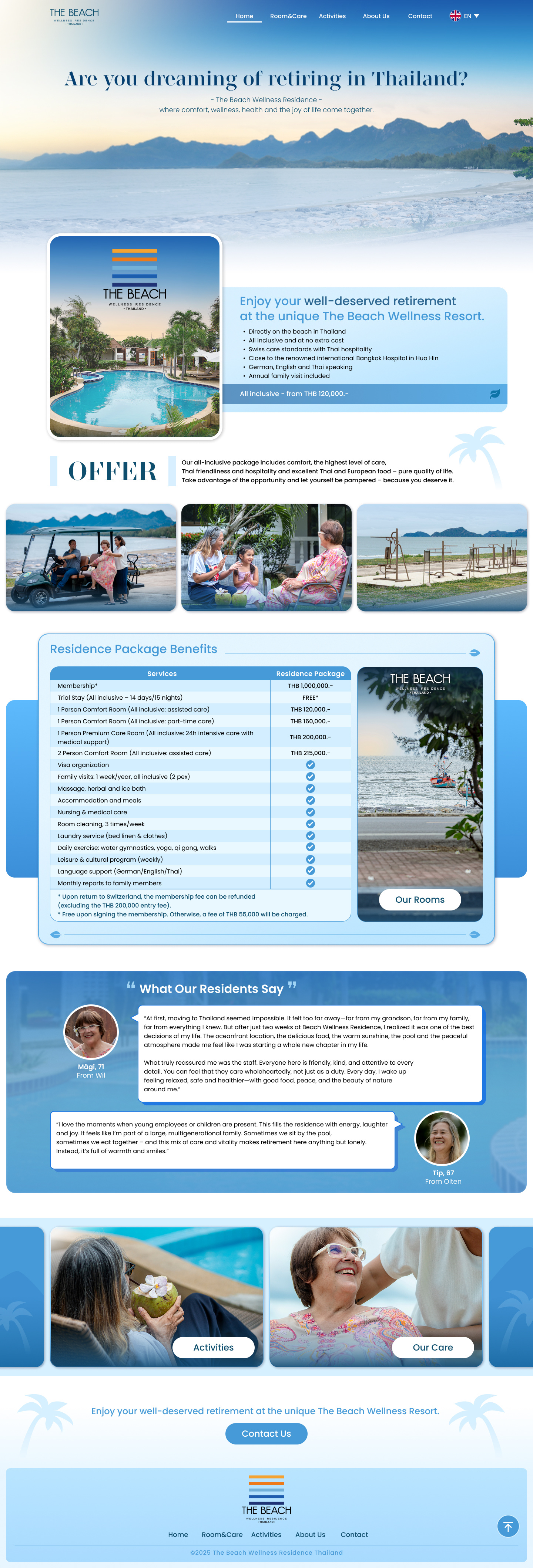 Website Design for Wellness Resort