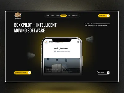 BoxPilot Website design branding design digital elementor figma graphic design illustration landing page logo marketing ui uiux ux vector web webdesign website website design wordpress