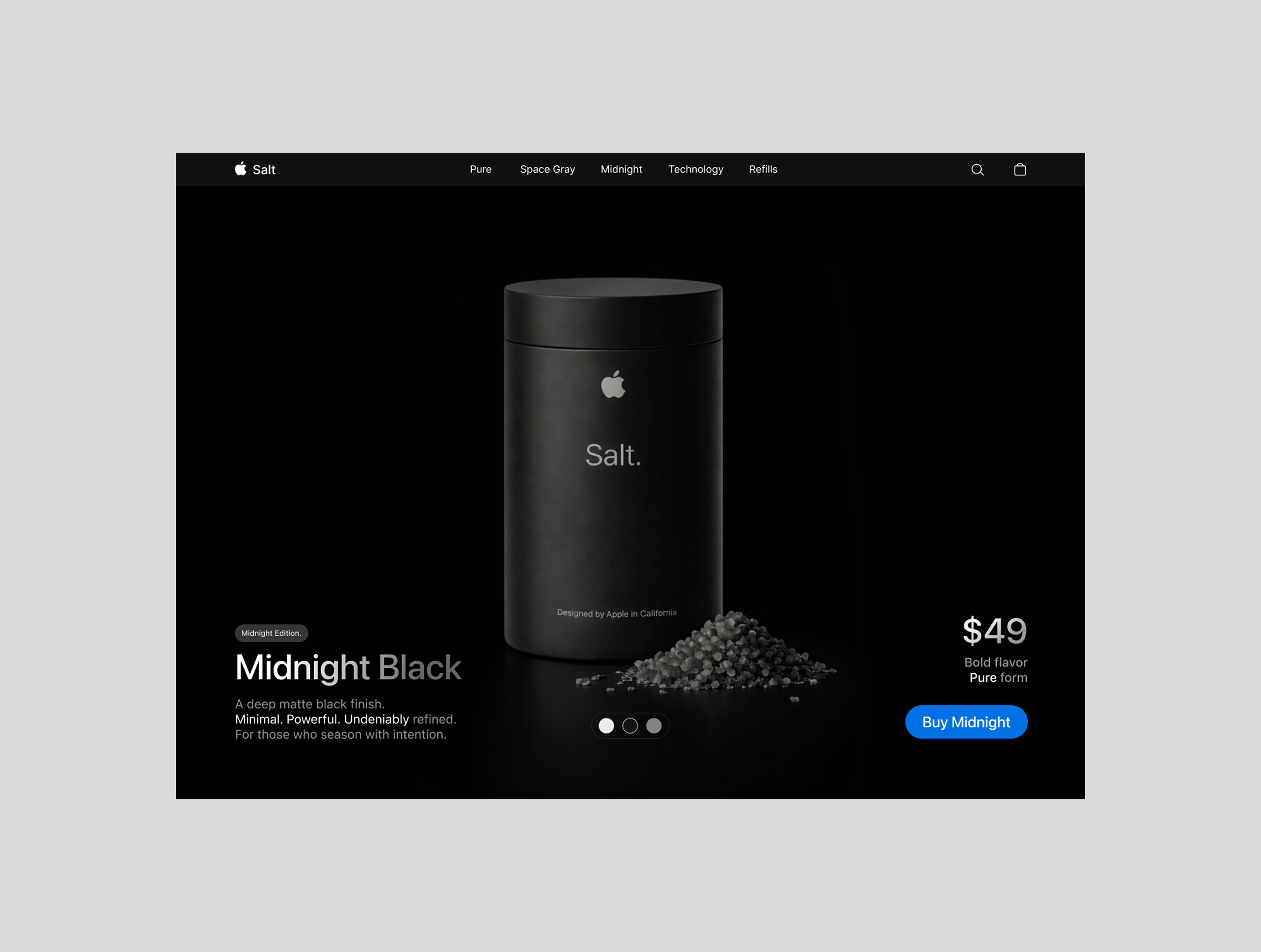 What If Apple Made or Sold Salt? figma ui ux web web designer web developer websitedesigner wordpress