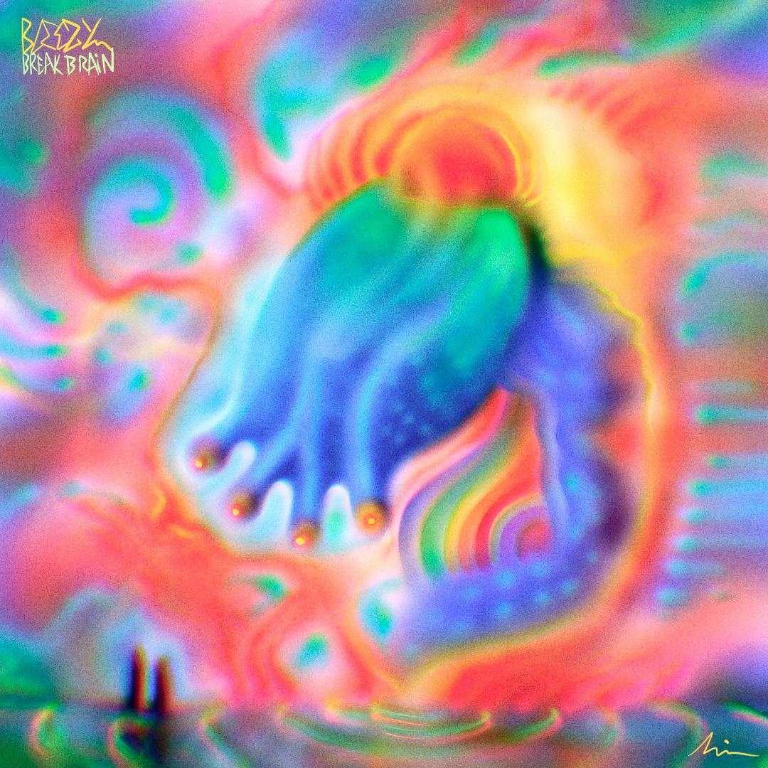 "Super Plant" abtract art branding color pencil colors cover design draw dream illustration music painting plant psychedelic water ink