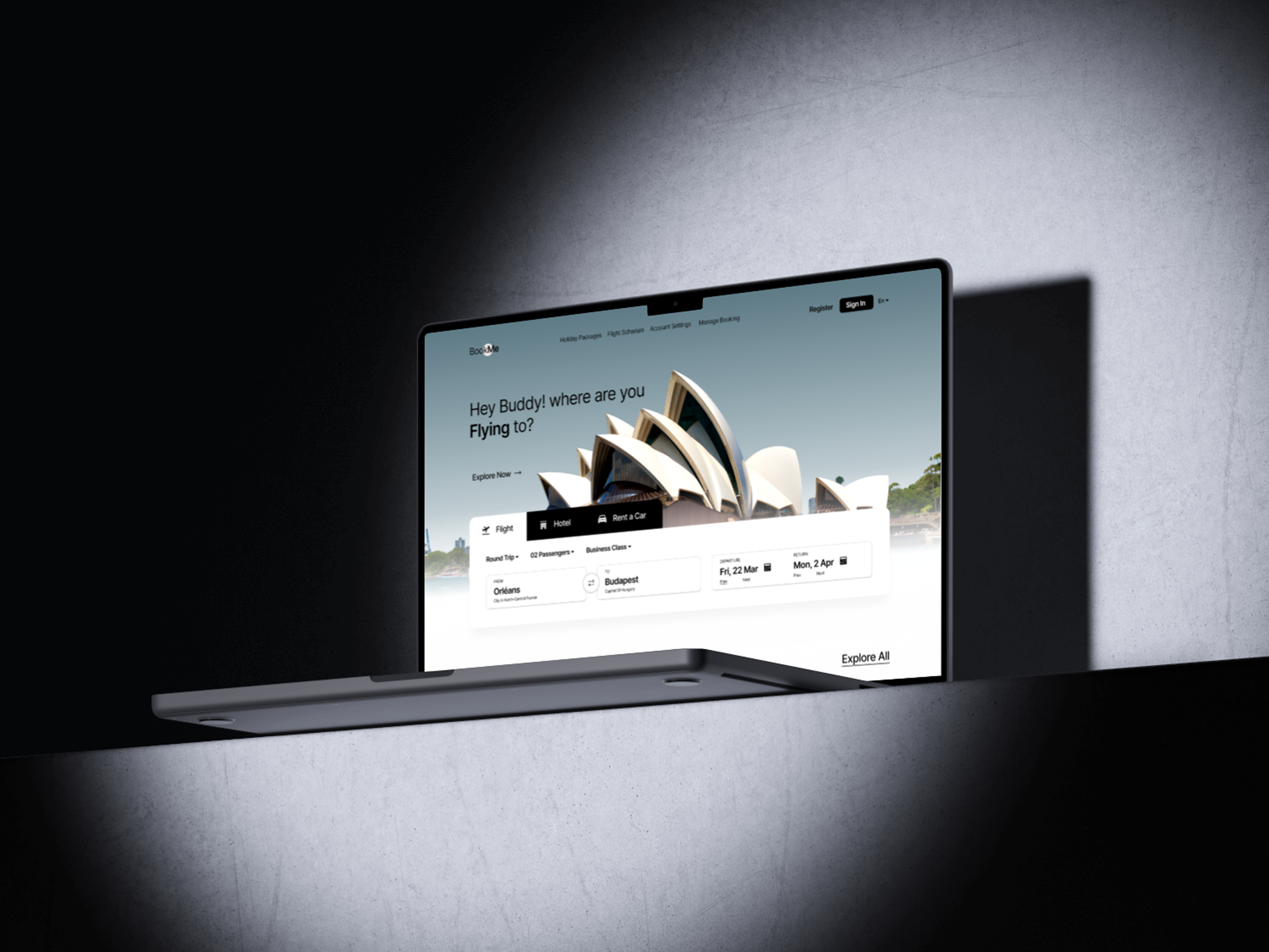 Landing Page - Travel Website landing page ui webiste design website