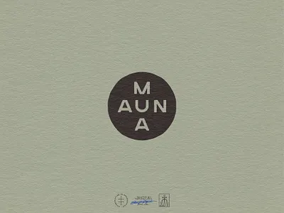 Mauna Hideaway Submark brand design brand identity branding branding design circular clean hand drawn hotel identity design lettering logo logo design minimal minimalist simple stamp type typography vintage visual identity