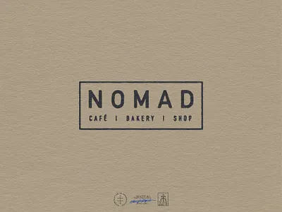 Nomad Horizonal Logo bakery brand design brand identity branding branding design cafe clean hand drawn identity design lettering logo logo design minimal sign signage simple type typography vintage visual identity