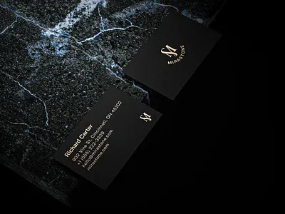 Business Cards Concept for a Premium Brand Identity brand identity branding business card business card mockup identity design monogram monogram logo premium branding print design quiet luxury stationery design typography visual identity