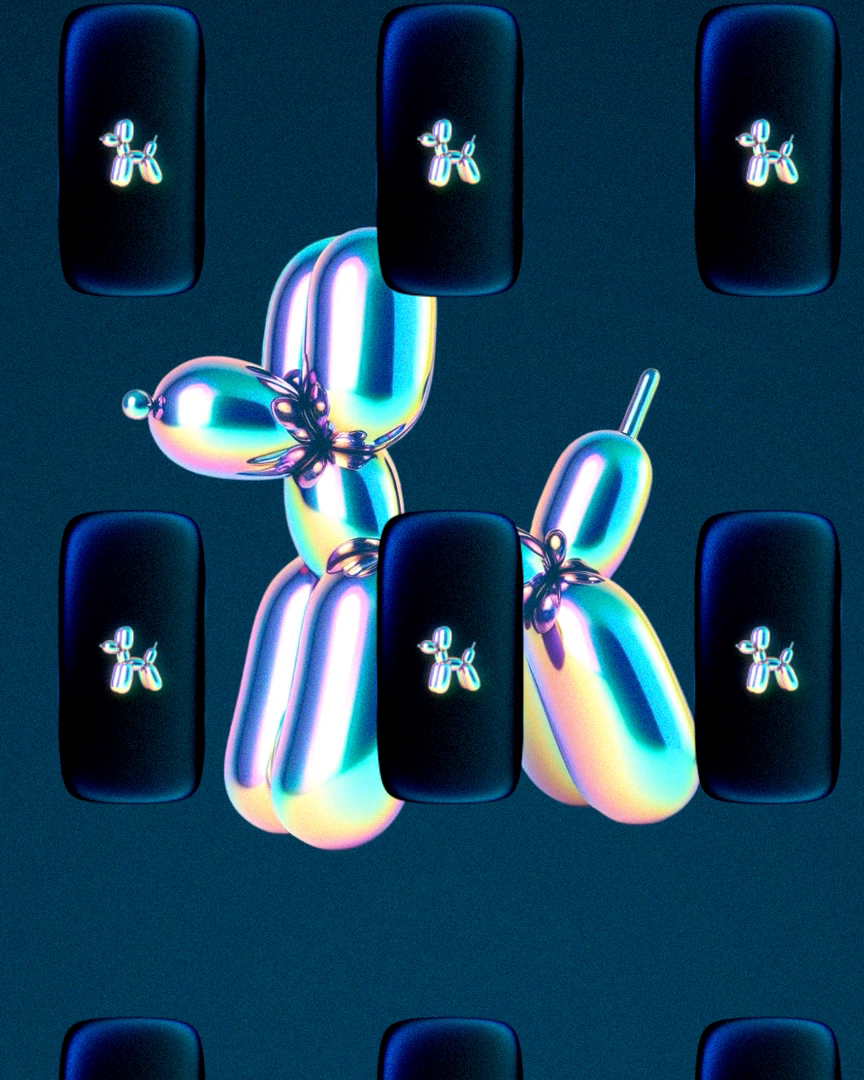 ballon dog chroma gems