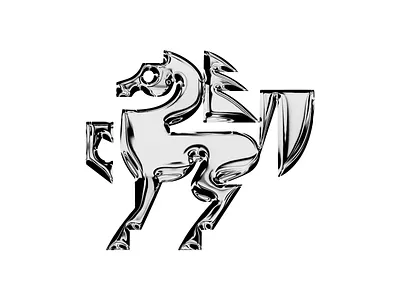 chrome horse branding chrome design esports graphic design horse illustration logo logotype mascot logo ui vector