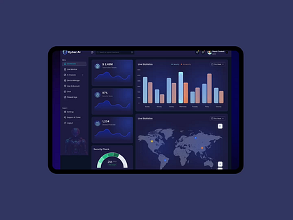Cyber Security Platform Website, Mobile App & Admin Dashboard