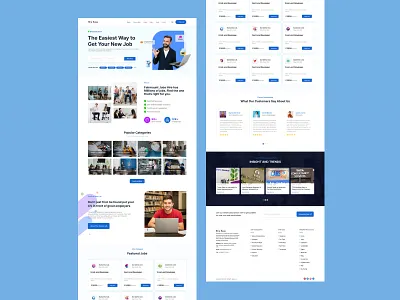 Job portal branding design ui ux
