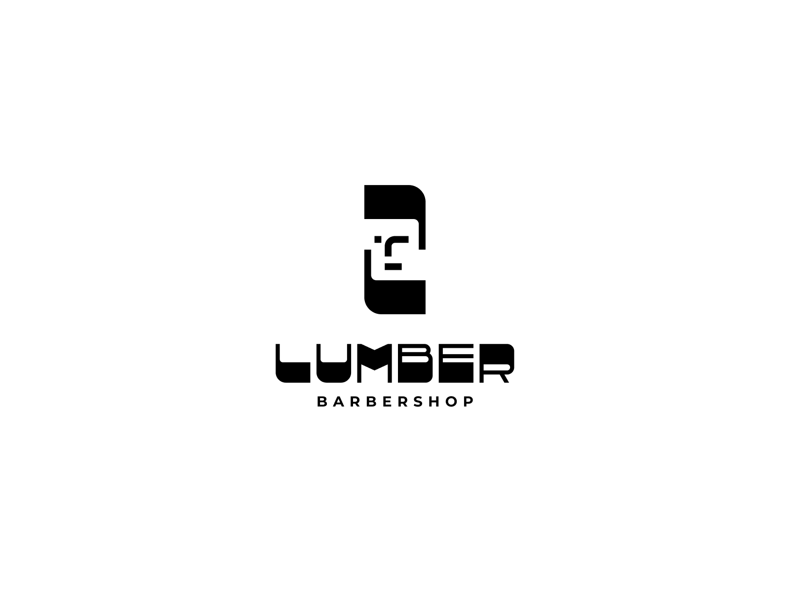Lumber barbershop brand branding cut design graphic design illustration logo lumber man vector