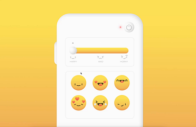 Emoji TV Control 😃 emoji emotions figbruary figma prototype slider tv control