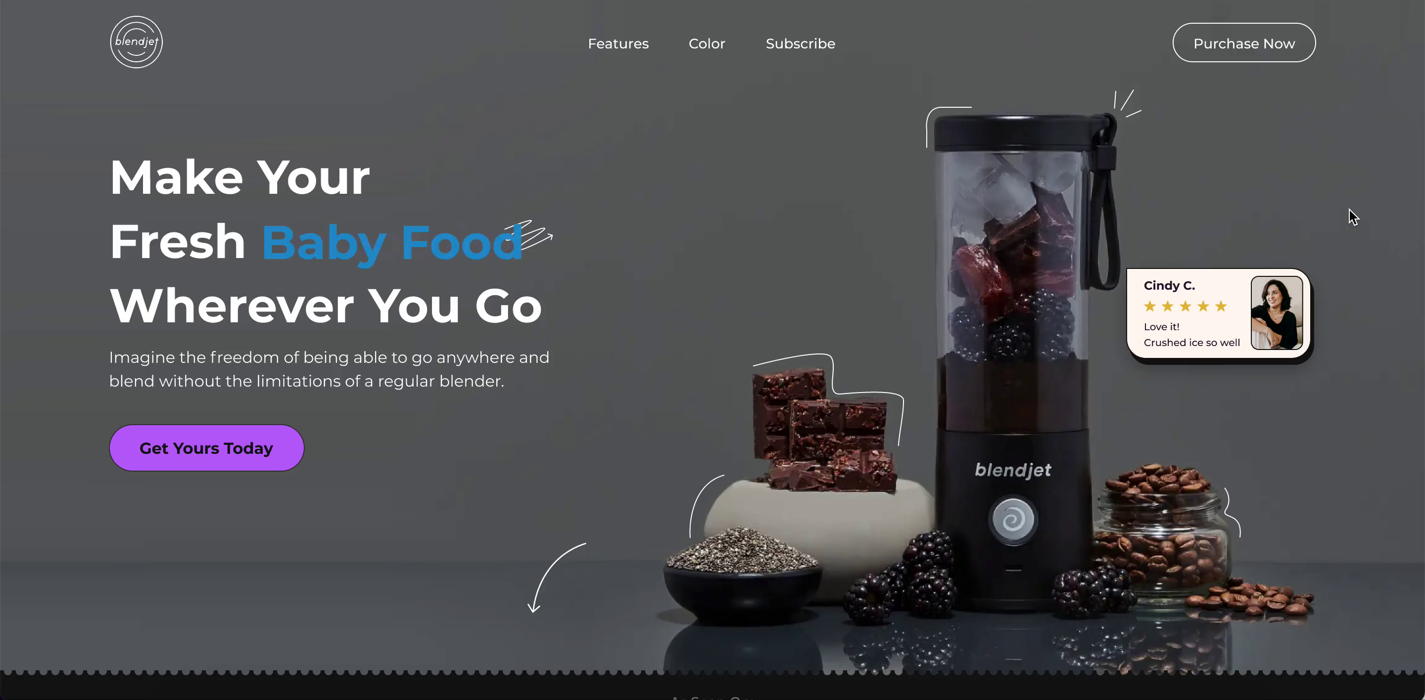 Redesign of BlendJet website by Jennis on Dribbble