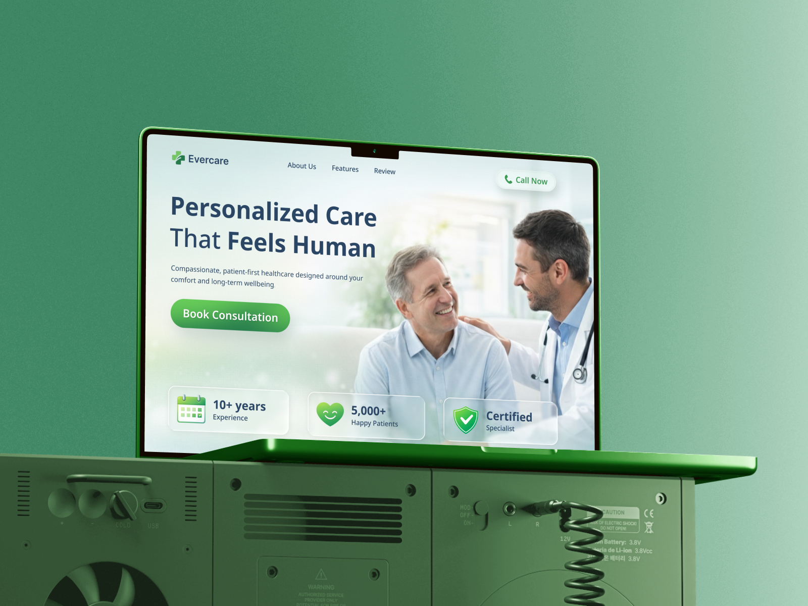 Modern Healthcare Clinic Landing Page UI UX Design ai aihealthcare digitalhealth doctor doctor booking health saas platform healthcare healthcare website healthtech landing page design landing page design la product design responsive medical design telehealth and medicine telehealth website uiux uiux design website design and development