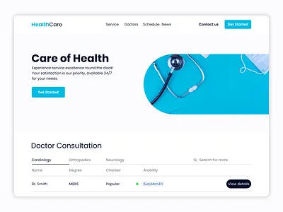 Digital Health Clinic Web Design 3d animation branding graphic design logo motion graphics ui