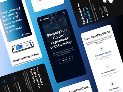 Crypto App Landing Page Responsive Design app design design landing page responsive design responsive website ui uiux design ux website