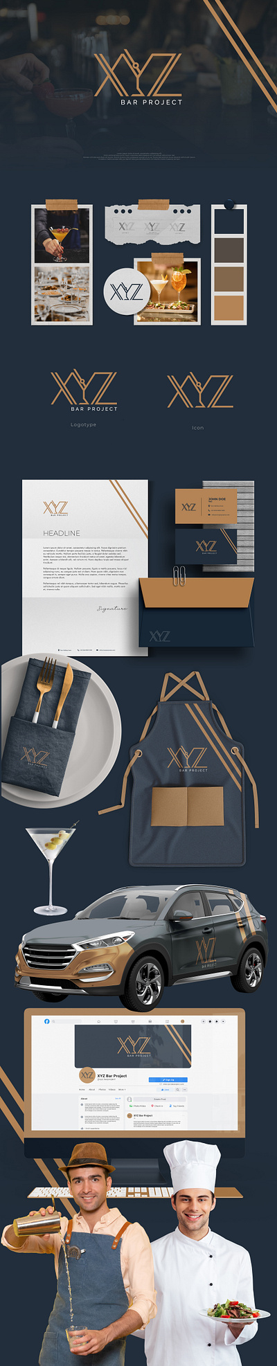 XYZ Bar Project bestlogo brandidentity branding design graphicdesign logo logodesign logoinspiration stationery