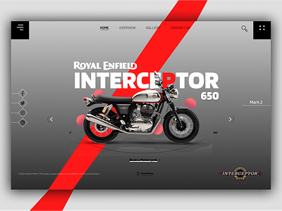 Royal Enfiled Bike launch web design 3d animation automobile web design bike web design branding graphic design illustration landing page minimal promo page web design