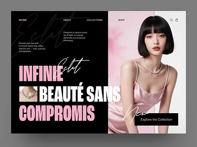 Jewelry E-Commerce Landing Page ecommerce fashion website jewelry landing page ui ux web web design website