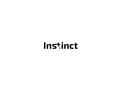 Instinct logo art branding counterform design graphic design logo negative space typography vector