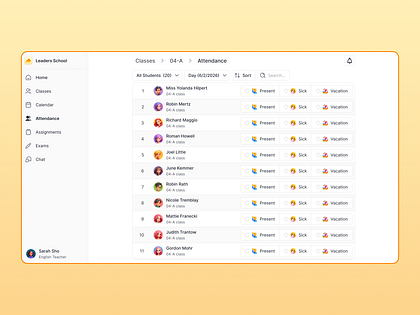 School Management System - Attendance