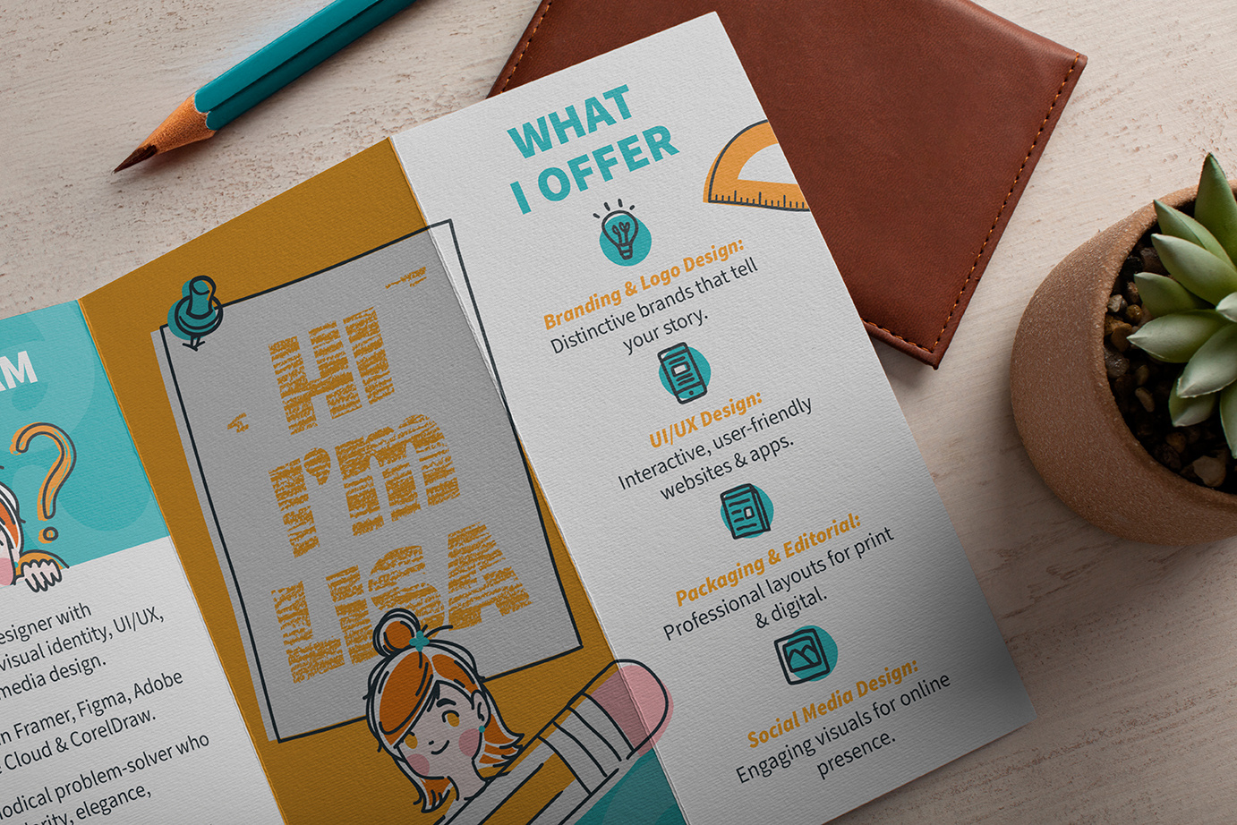 Designer Tri‑Fold Brochure Template