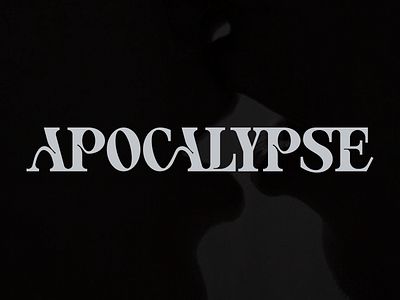 APOCALYPSE - Typography apocalypse branding cigarettes after sex design illustration layout layout design lettering lettermark logo logo design logotype minimal type type design typography typography designs vector