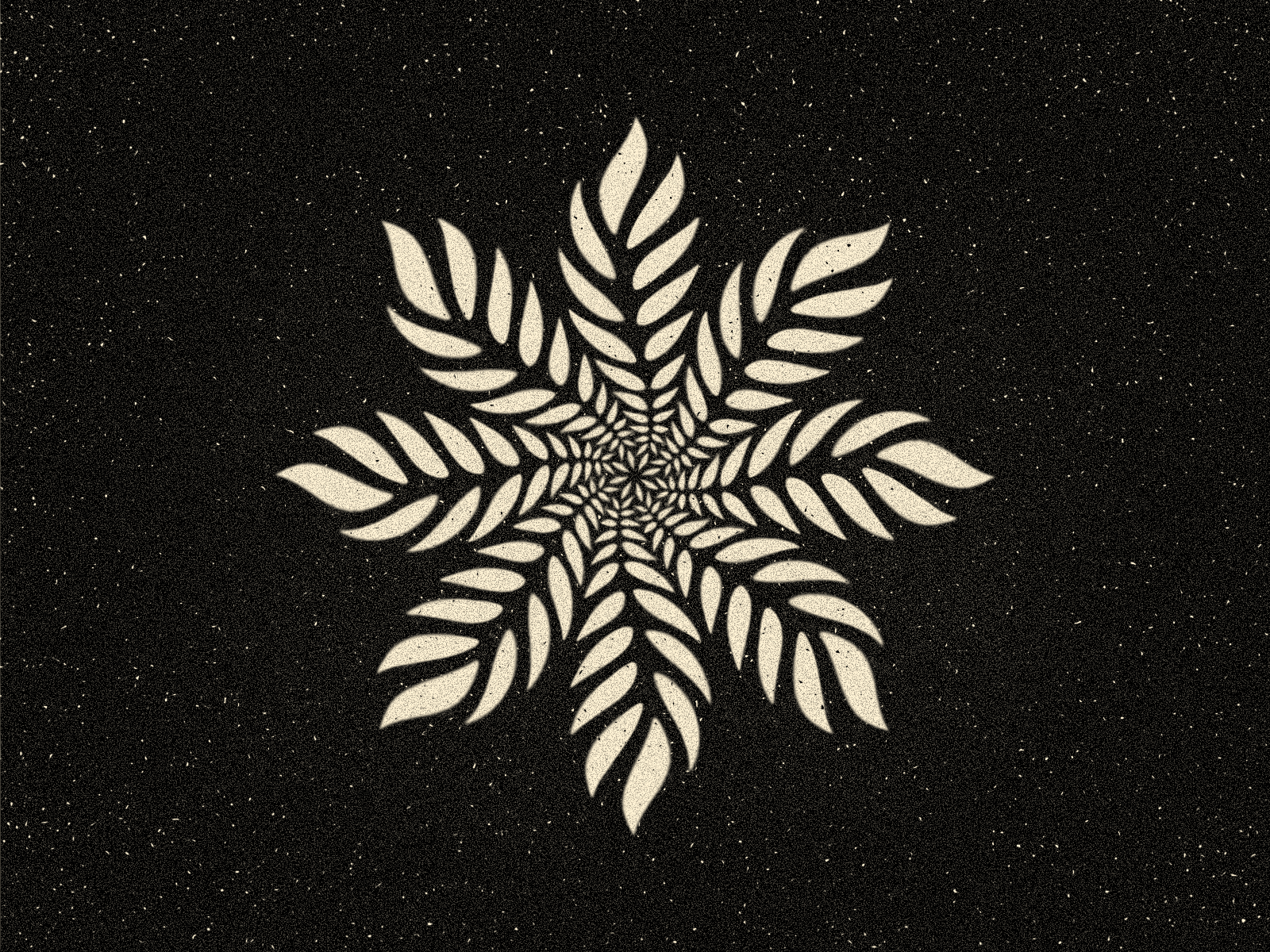 Palmwhorl ✦ Symbol breath cosmic ecology green illustration leaf leaves logo logodesign logotype mandala nature organic palm palmtree radial spiral symmetry wheel wind