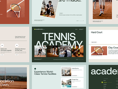 Tennis Academy Exploration academy clean exploration layout layout exploration sport sport website tennis tennis website text ui ux web website