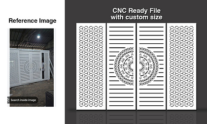 reference image to CNC or laser ready file