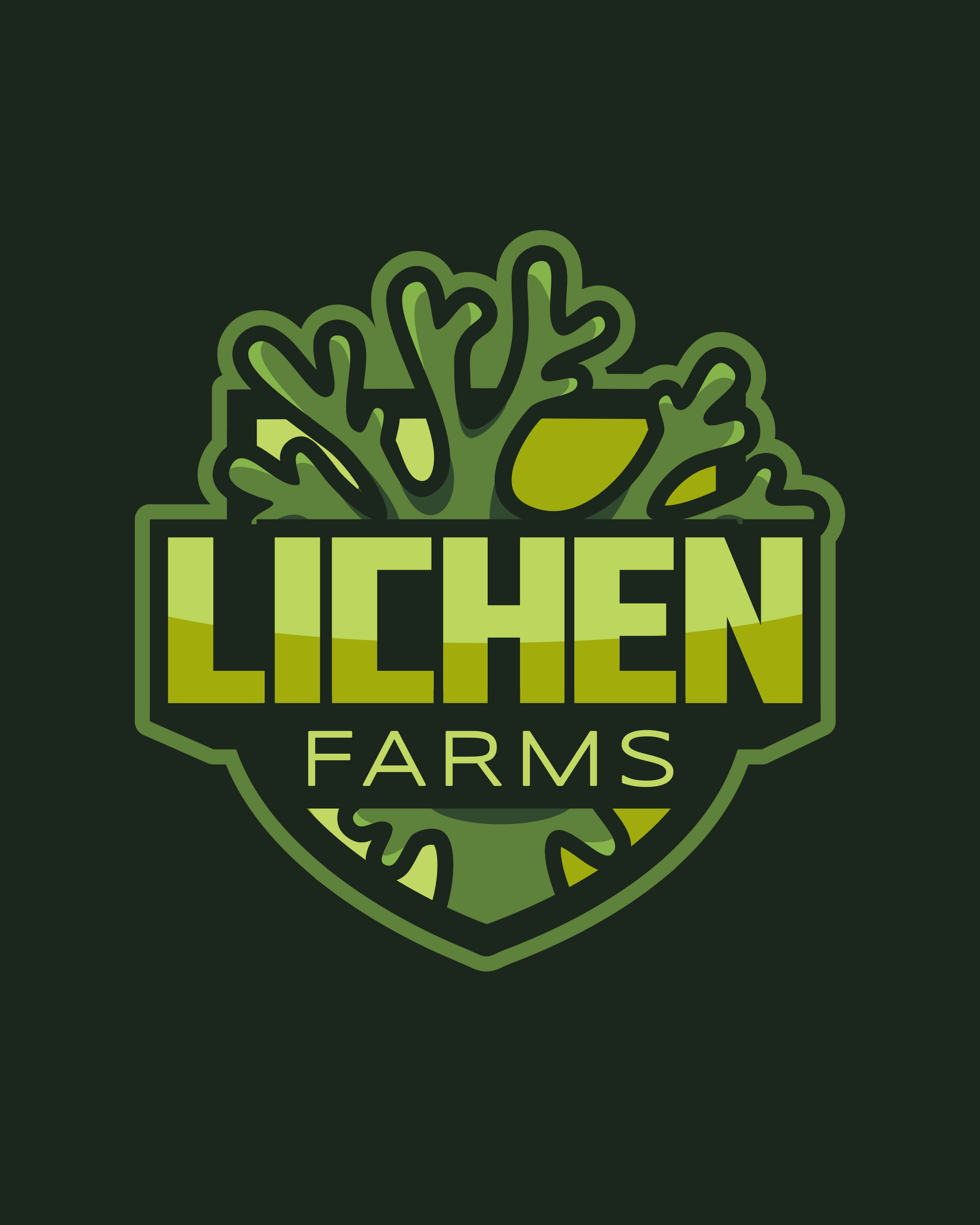 Logo Design for Lichen Farms branding commission design freelance work graphic design graphic designer lichen logo logo design logo design branding logo designer vector vector art