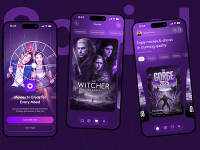Social Movie Mobile App Design appstore appstore banners banners banners design entertainment app ui ios app mobile app mobile app design mobile design movie app movie streaming app screenshots social mobile app social movie app ui ux