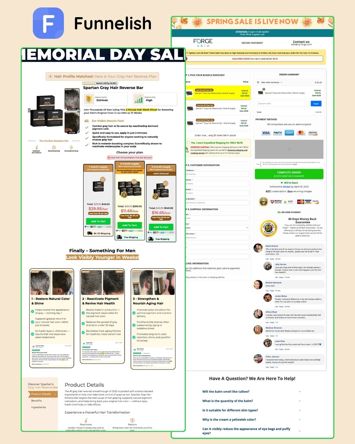 Try Spartan Funnel | Funnelish Template funnelish funnelish checkout page funnelish expert funnelish product page funnelish template