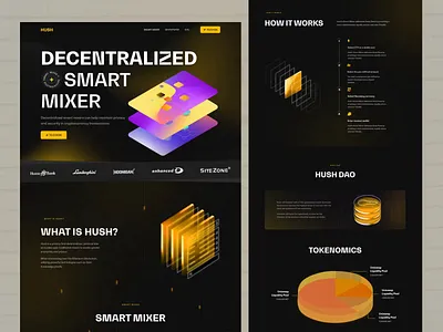 Web Design for Web3 Privacy Redefined blockchain design blockchains crypto ui defi fintech landing page web design web3 website