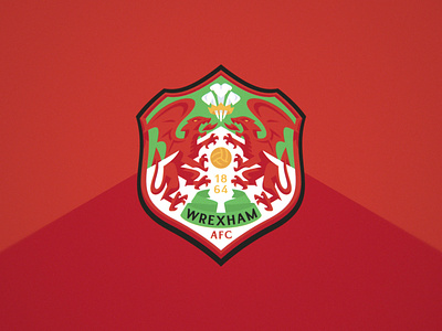 Wrexham AFC Rebrand afc crest dragons football logo rebrand soccer sport wales wrexham