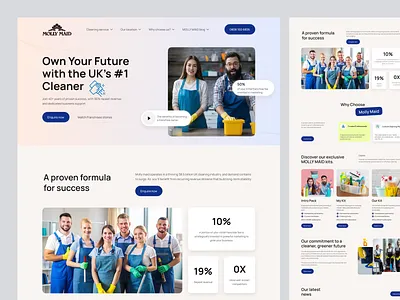 Cleaning Service Website Concept australia web design australian ui ux clean dry cleaning framer home cleaning service website home cleaning website home page home remodeling website landing page plumber website saas design usa service page design service website solarpanelcleaning startup ui design usa web design website website inner page design