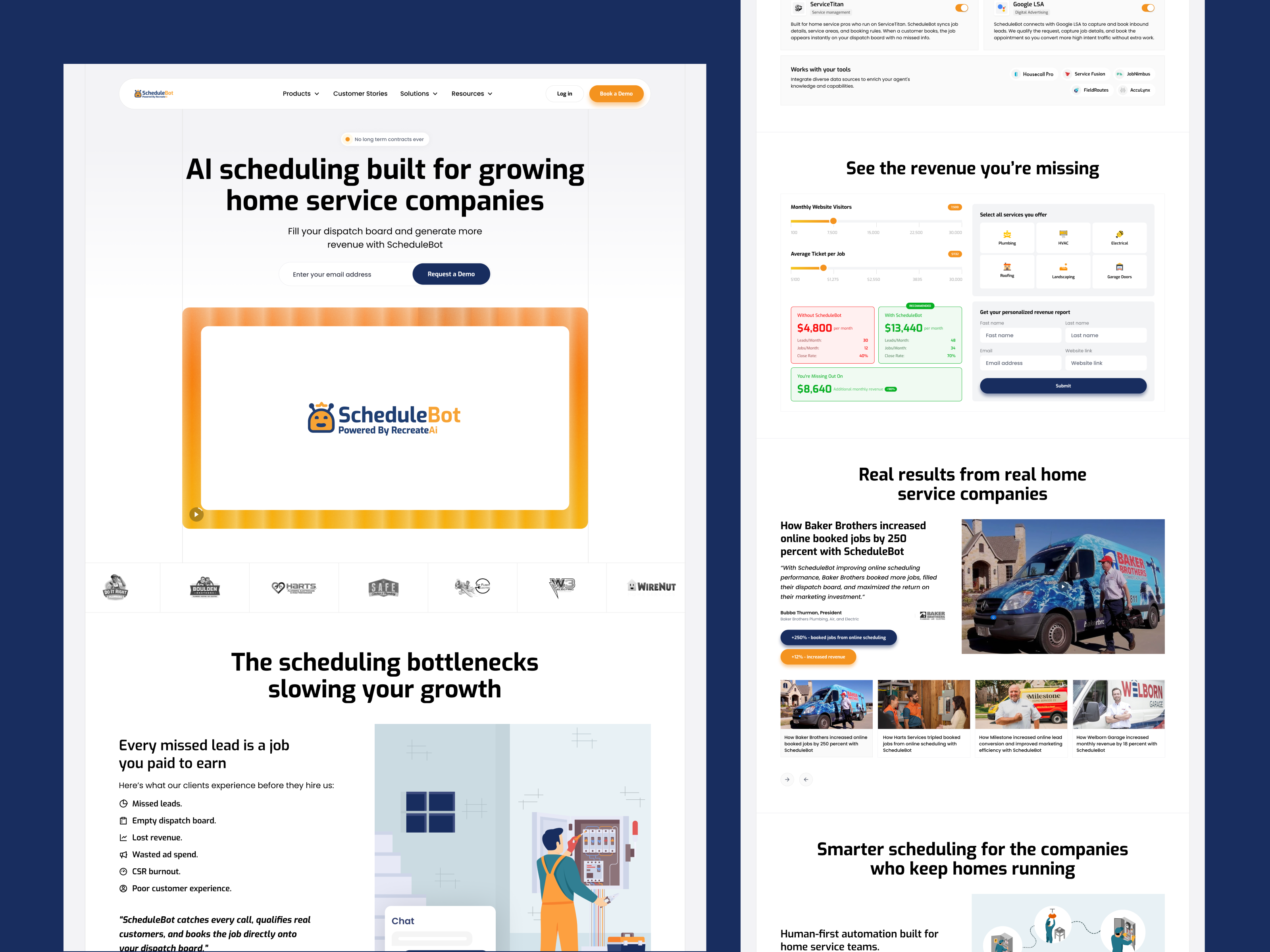 Example of AI-powered scheduling & dispatch automation Platform