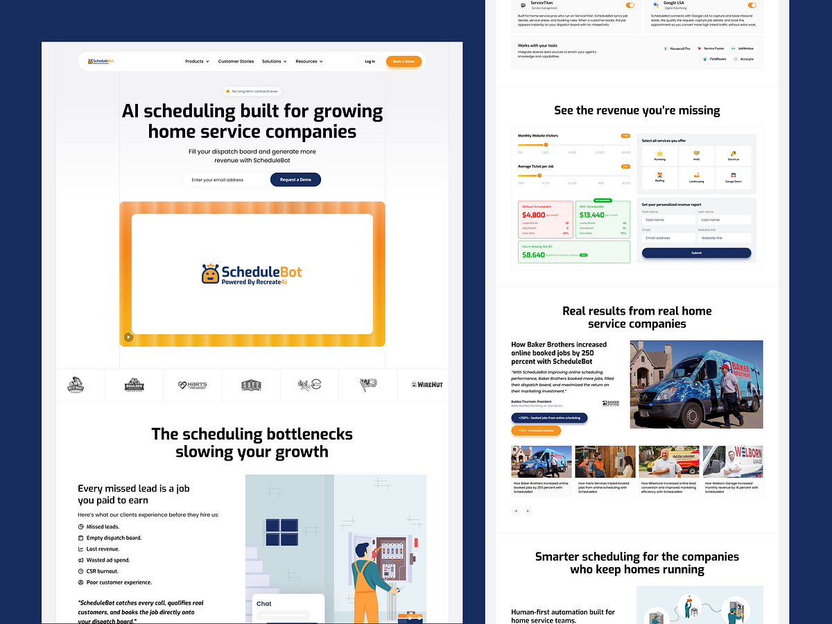 AI-powered scheduling & dispatch automation Platform