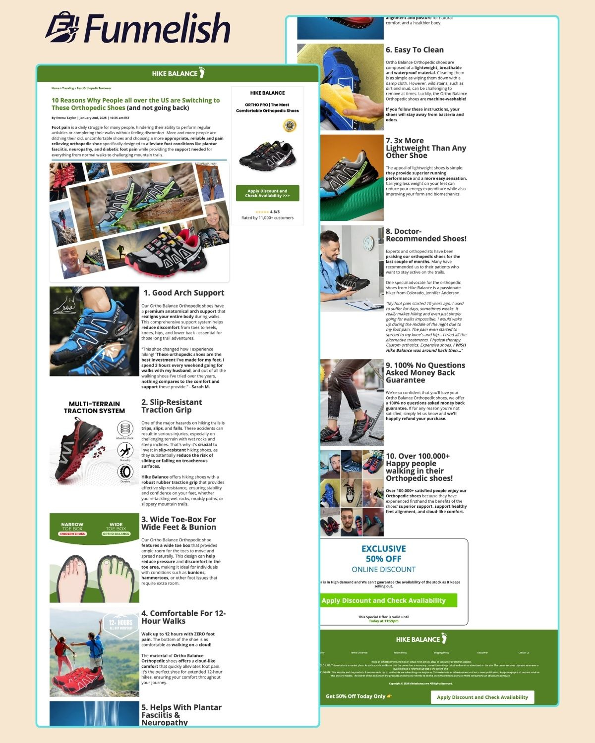 Hike Balance Listicle Page | Funnelish Template funnelish funnelish expert funnelish listicle page funnelish template