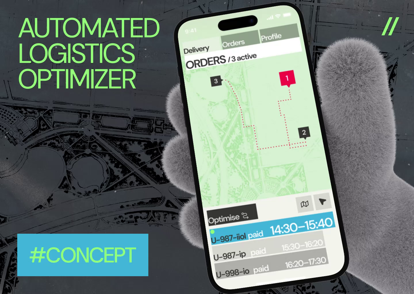 Delivery Mobile iOS App Design