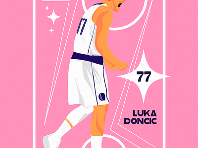 Luka Doncic design illustr illustration logo lukadoncic nba personaje