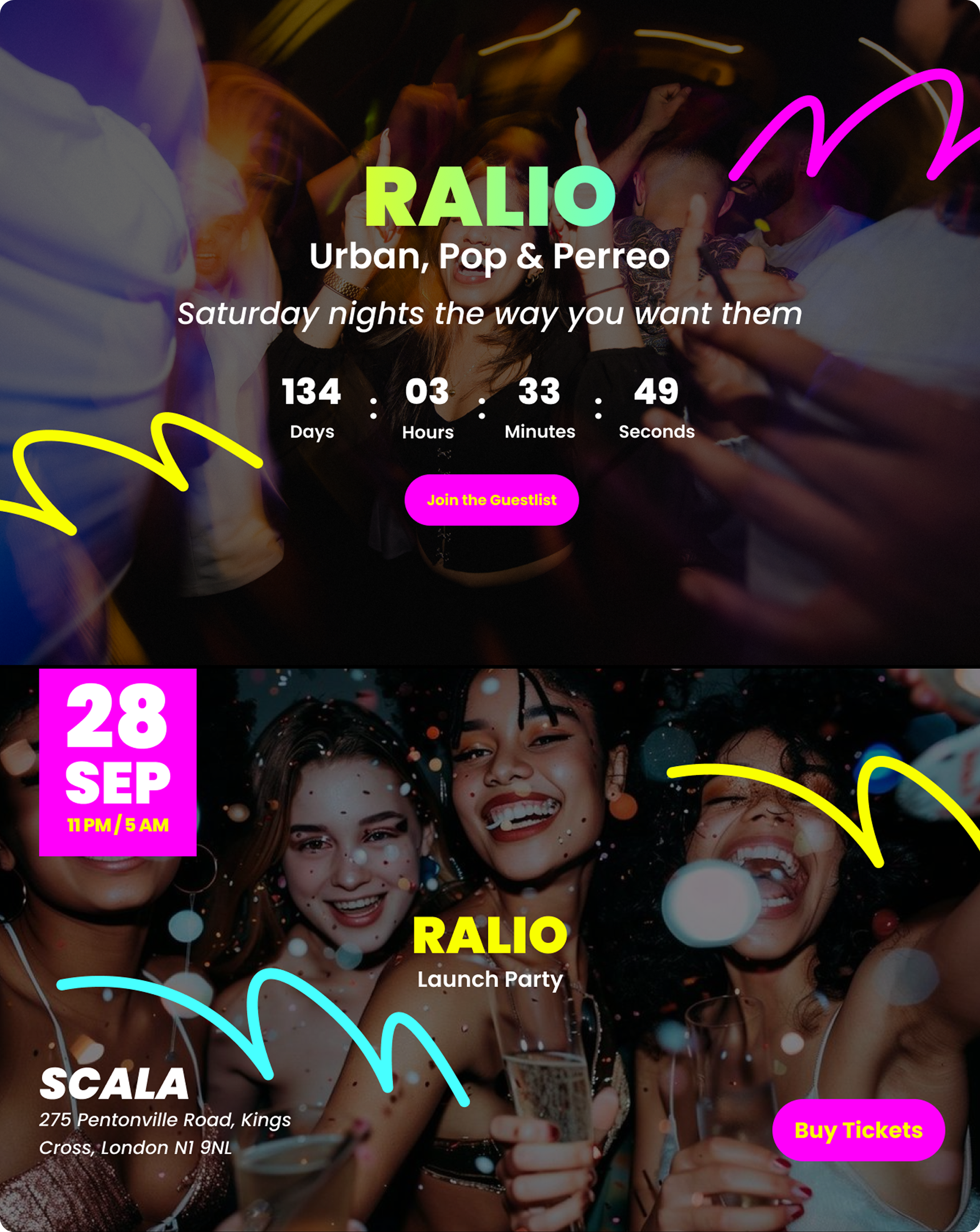 Event Landing Page | Figma to WordPress (Elementor)