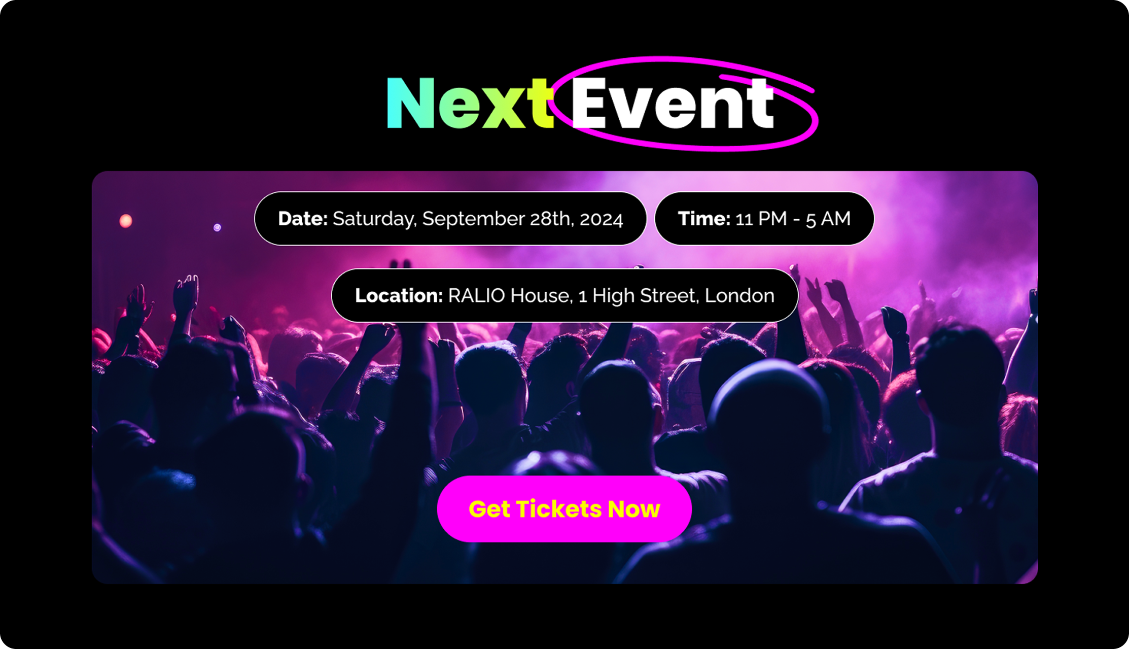 Event Landing Page | Figma to WordPress (Elementor)