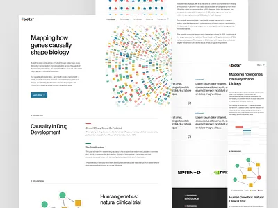 biotxai: Causal Genomics & Precision Medicine - Homepage UI bioinformatics biotech biotech branding biotech website biotechnology causal genomics clean clinical research website colorful drug discovery ui drug discovery website genetics website genomics life sciences web design life sciences website mendelian randomization minimal precision medicine precision medicine website science design