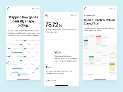 biotxai: Causal Genomics & Bioinformatics - Mobile Screens