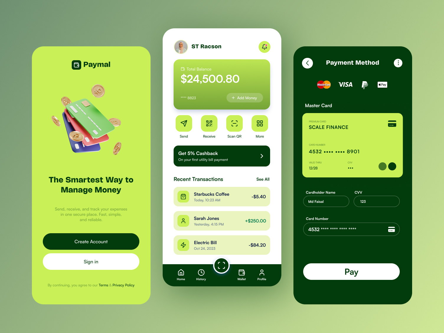 Example of Mobile App | UI/UX Design
