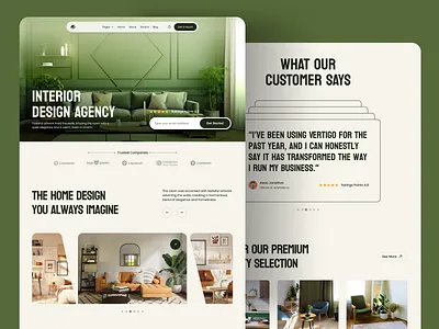 Zenvira - Interior Design Agency Website framer interior design webflow website design