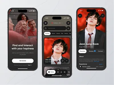SOCIETY - Social Media App app design apps clean design instagram live live app media social app media social apps mobile mobile app network social app social media social media templates ui user interface ux