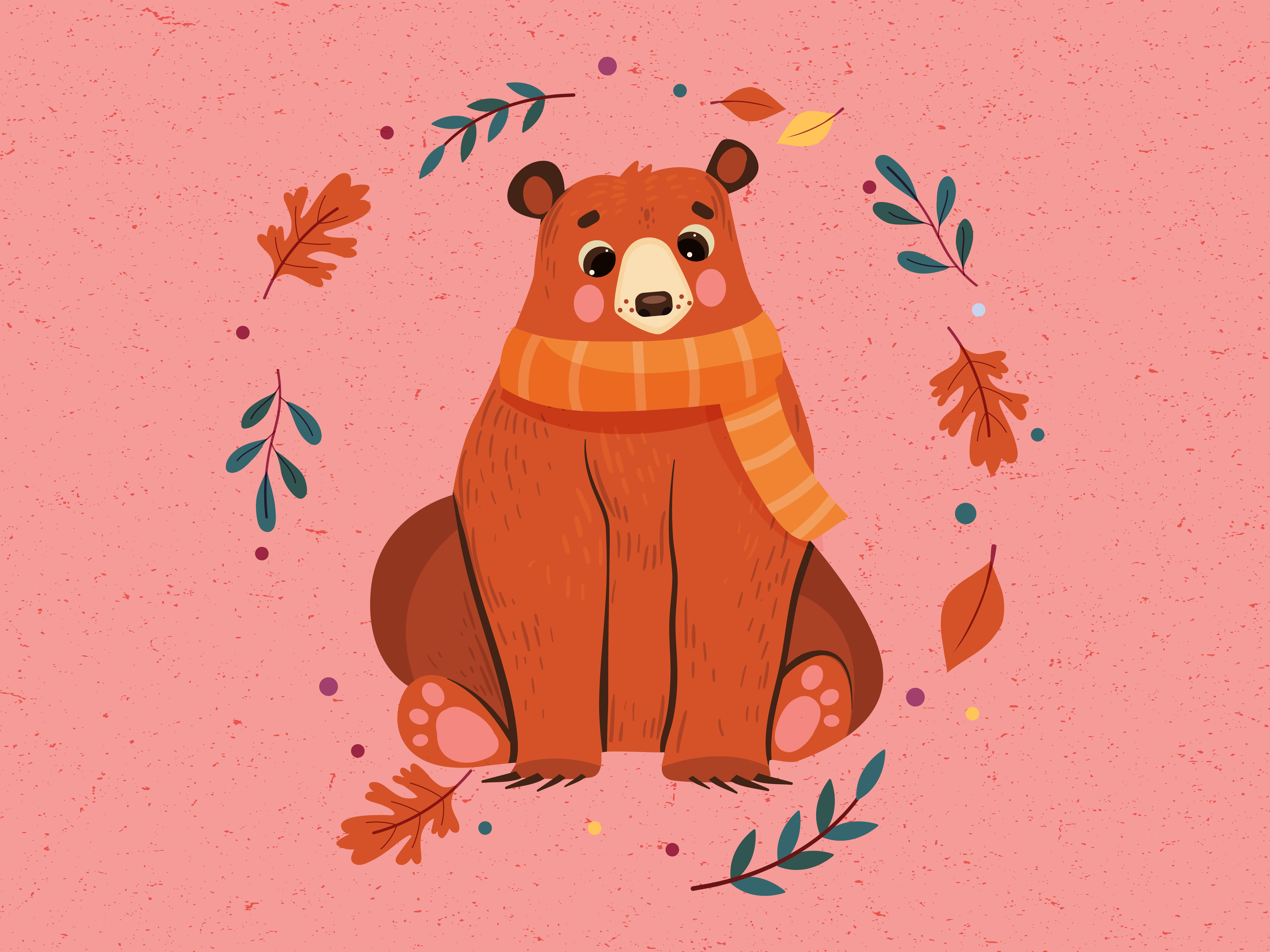 Childrens Book Illustration - Bear