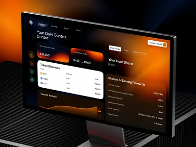Crypto Portfolio Dashboard crypto crypto dashboard crypto exchange dashboard design defi figma fintech ui portfolio dashboard product design saas dashboard staking platform startup design web design